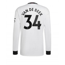 Manchester United Donny van de Beek #34 Bortatröja 2022-23 Långa ärmar